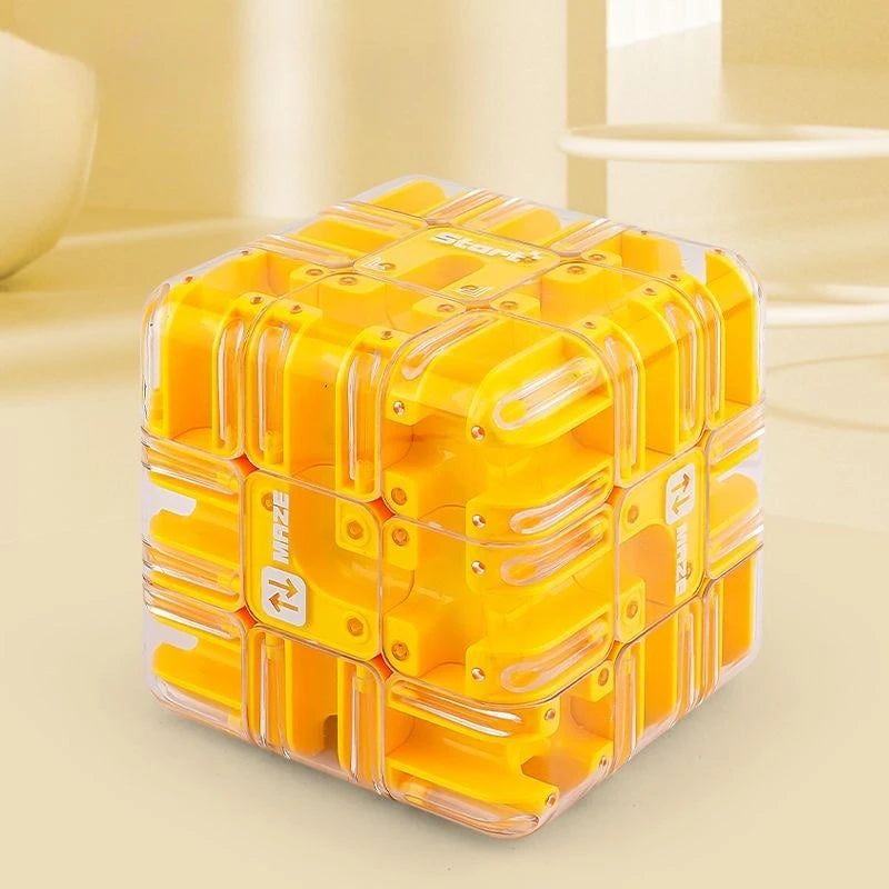 3D Ball Maze Puzzle Cube
