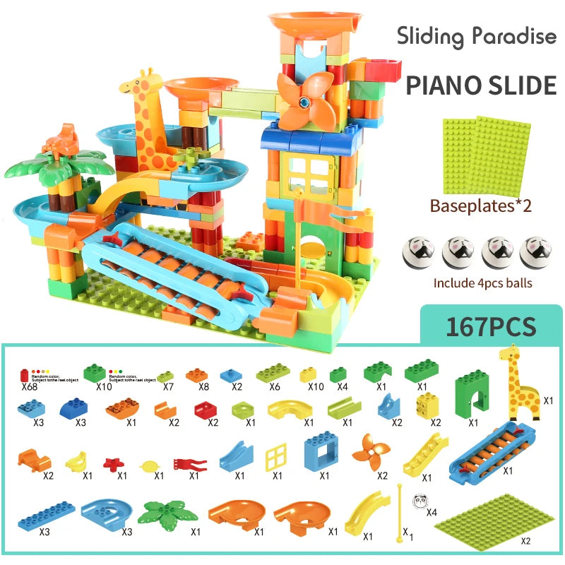 Marble Run Building Block Set