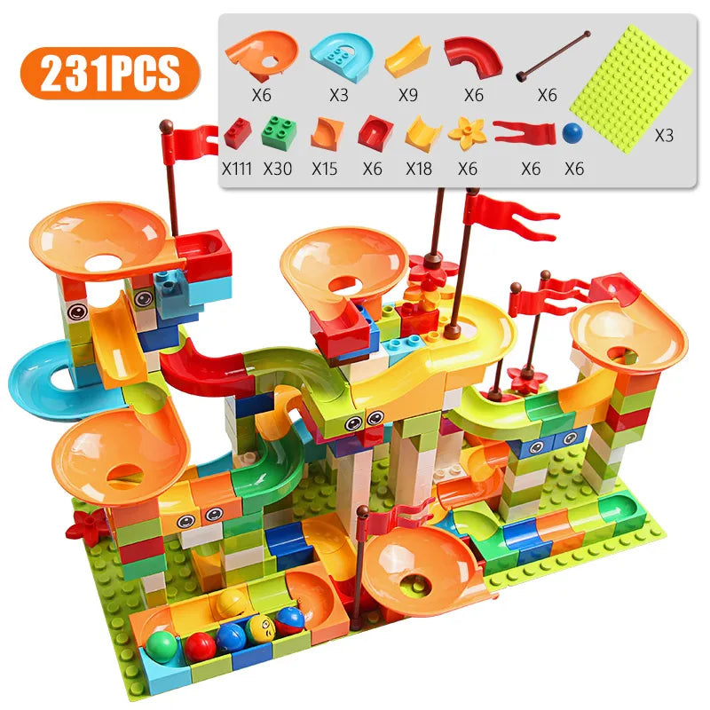 Marble Run Building Blocks Set