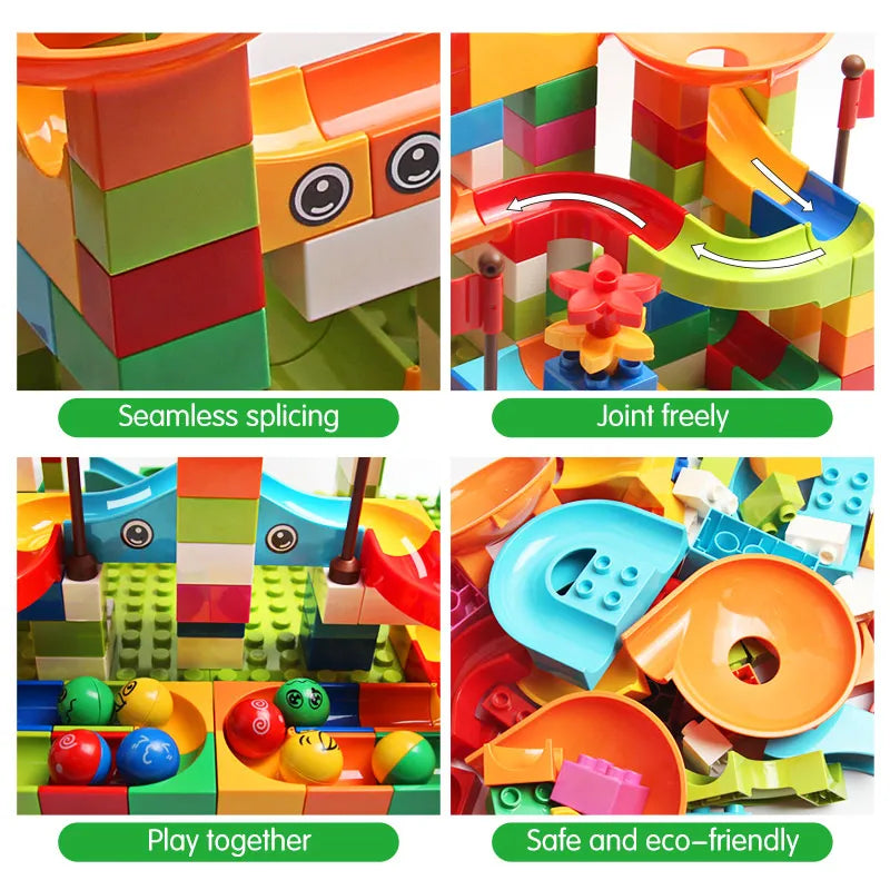 Marble Run Building Blocks Set
