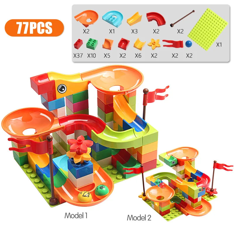 Marble Run Building Blocks Set
