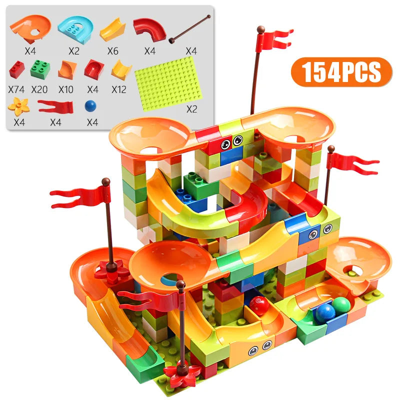 Marble Run Building Blocks Set