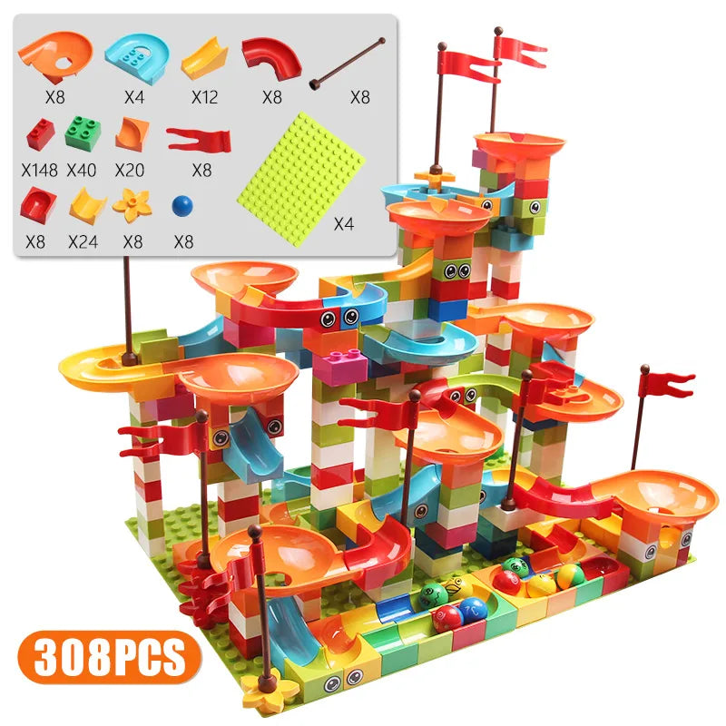 Marble Run Building Blocks Set