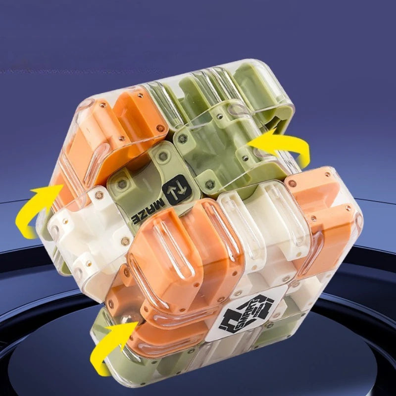 3D Ball Maze Puzzle Cube