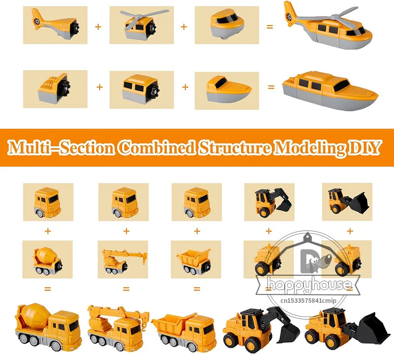 Construction Truck & Robot Transforming Toy Set