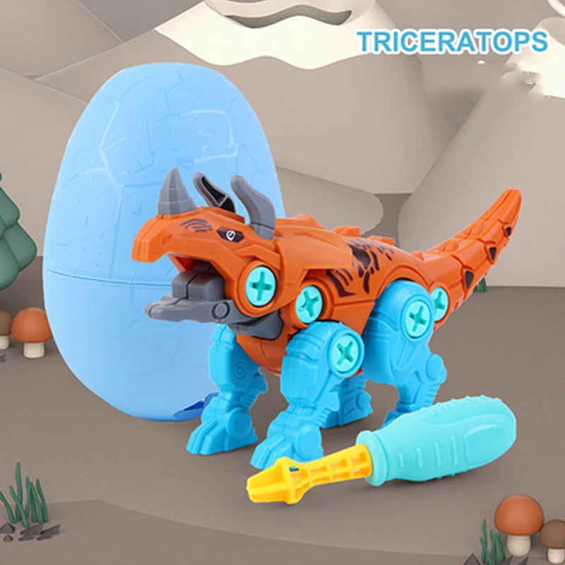 DIY Dinosaur Assembly Toy with Egg