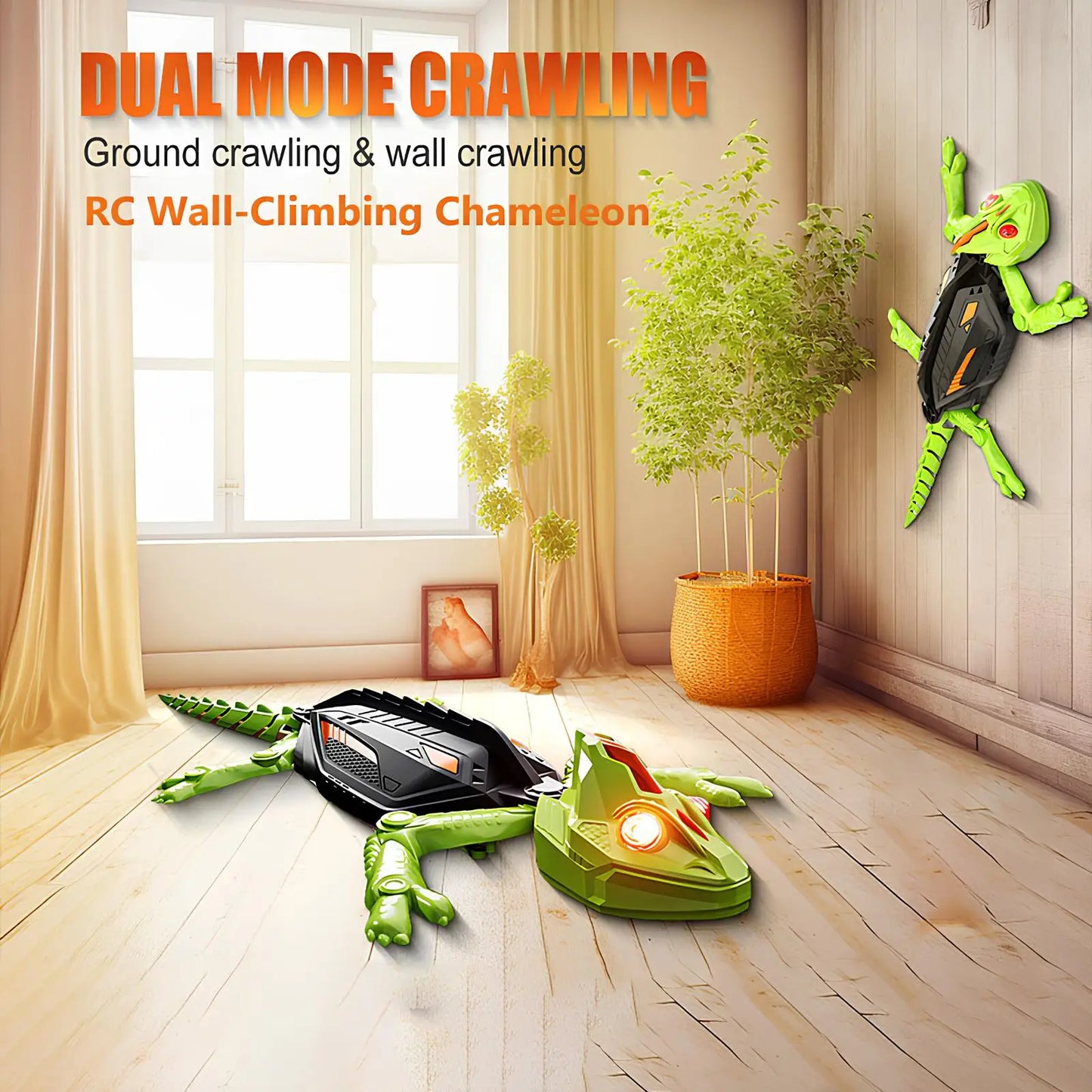 Rechargeable Wall-Crawling Gecko