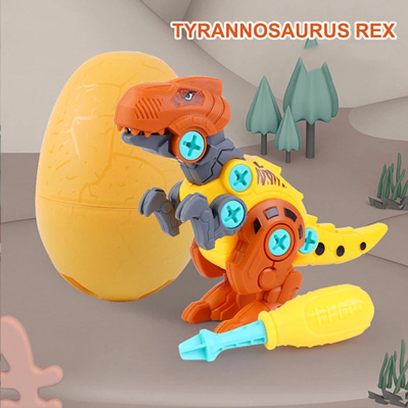 DIY Dinosaur Assembly Toy with Egg