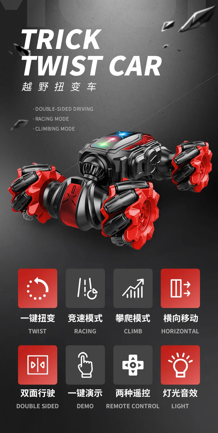 Transforming Gesture-Controlled RC Stunt Car