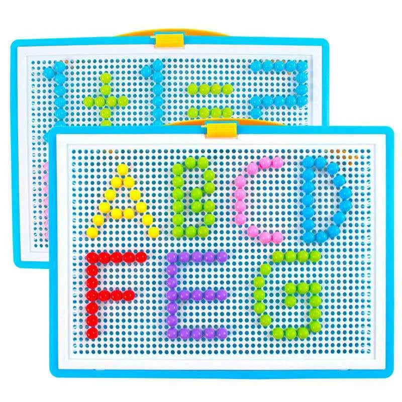 3D Mushroom Peg Puzzle – STEM Educational Building Board Game 296PCS