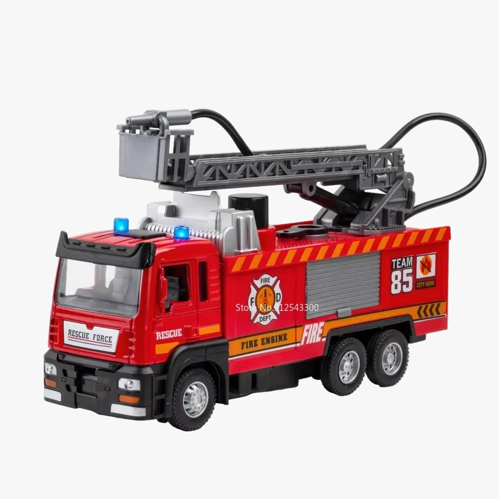 Realistic Fire Truck Toy with Spray Action