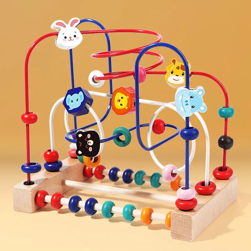 Wooden Bead Maze Educational Toy
