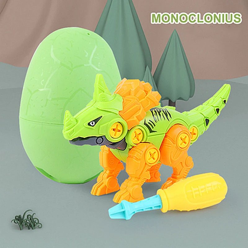 DIY Dinosaur Assembly Toy with Egg