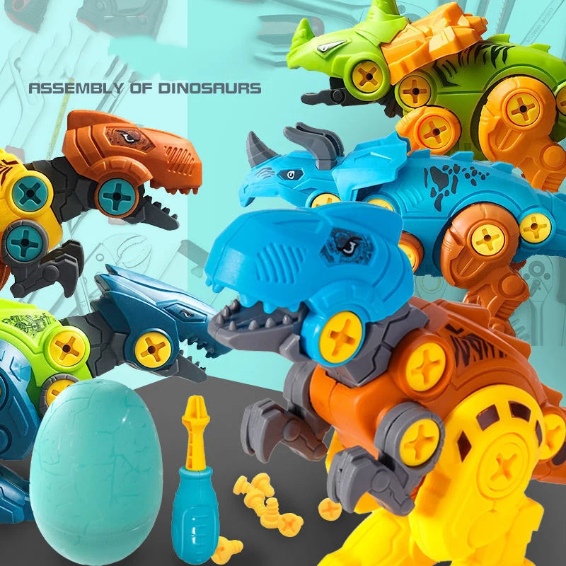 DIY Dinosaur Assembly Toy with Egg