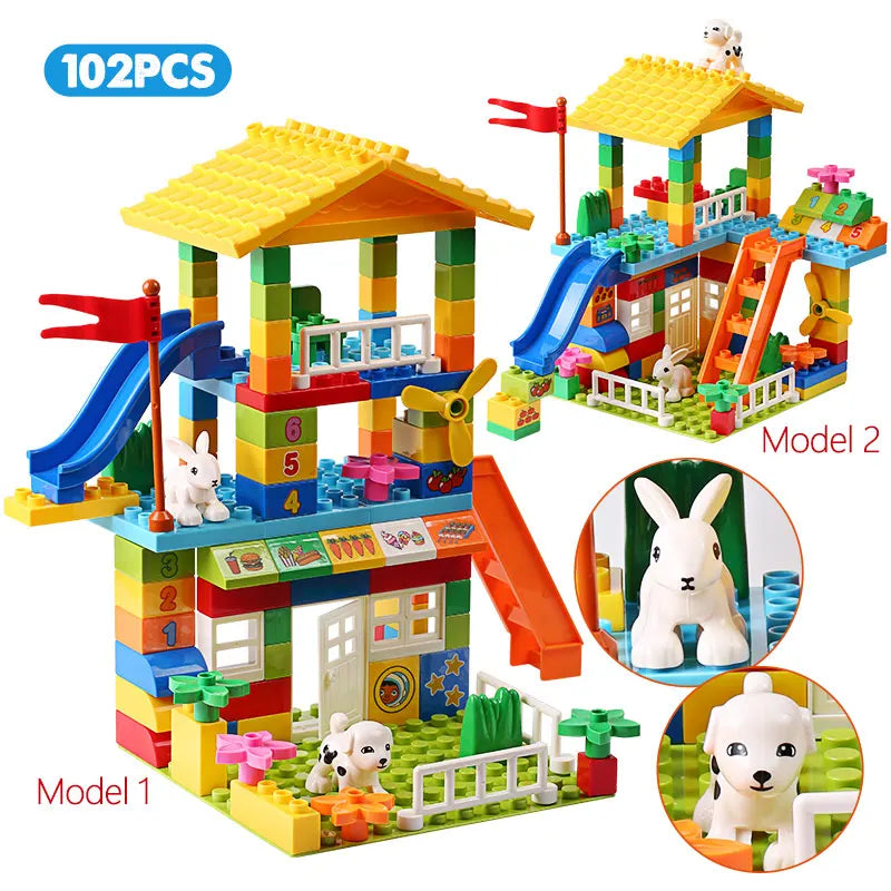 Creative Big Brick House Building Set