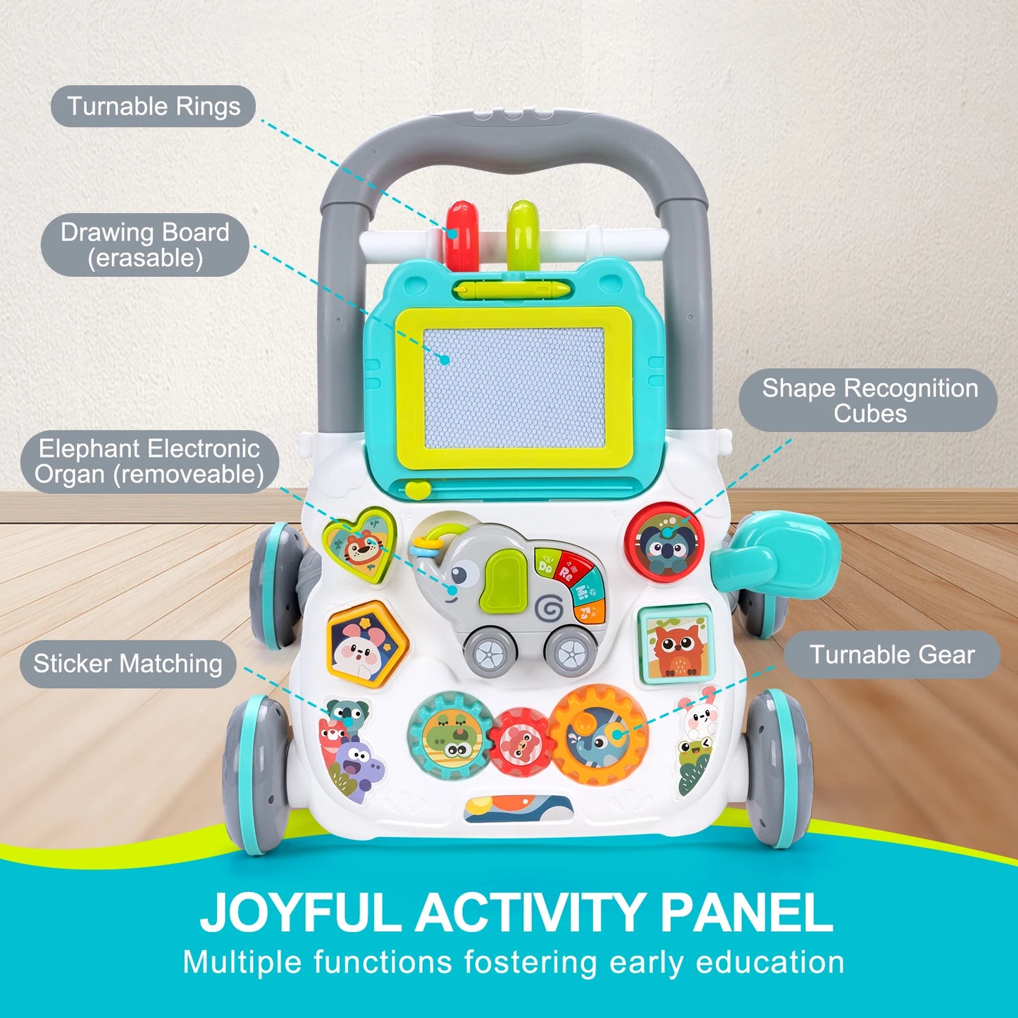 Baby Walker Toy – Musical Learning & Activity Board COOLPLAY