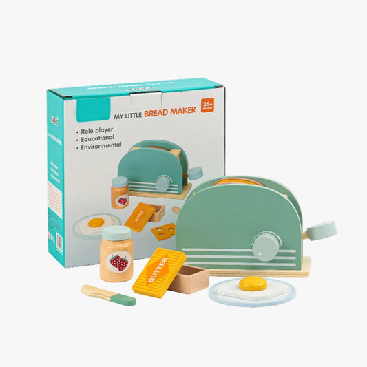 Wooden Toaster Toy Set