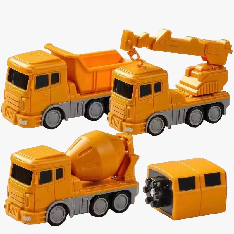 Construction Truck & Robot Transforming Toy Set