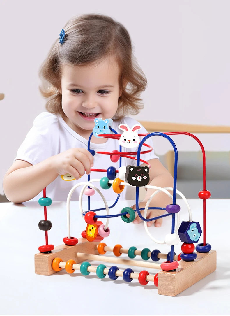 Wooden Bead Maze Educational Toy