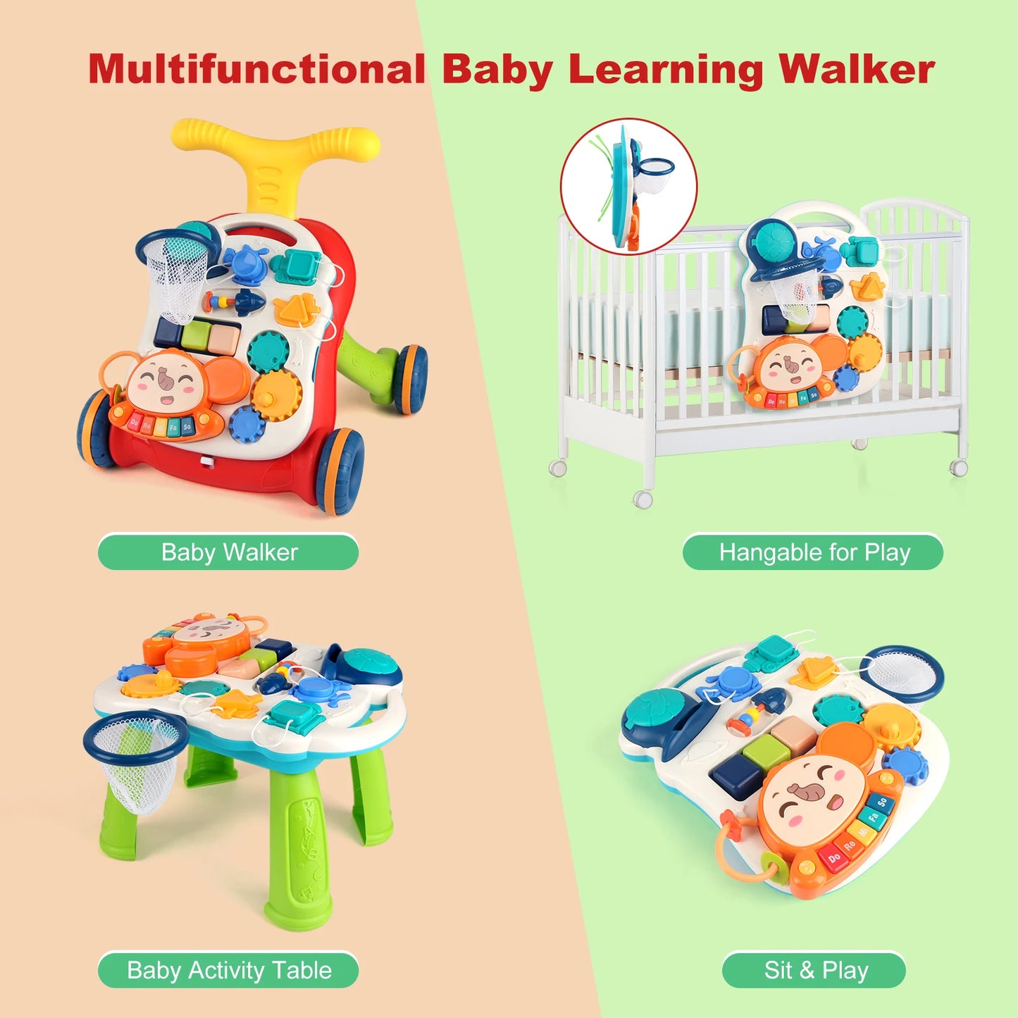 Baby Walker Toy – Musical Learning & Activity Board COOLPLAY