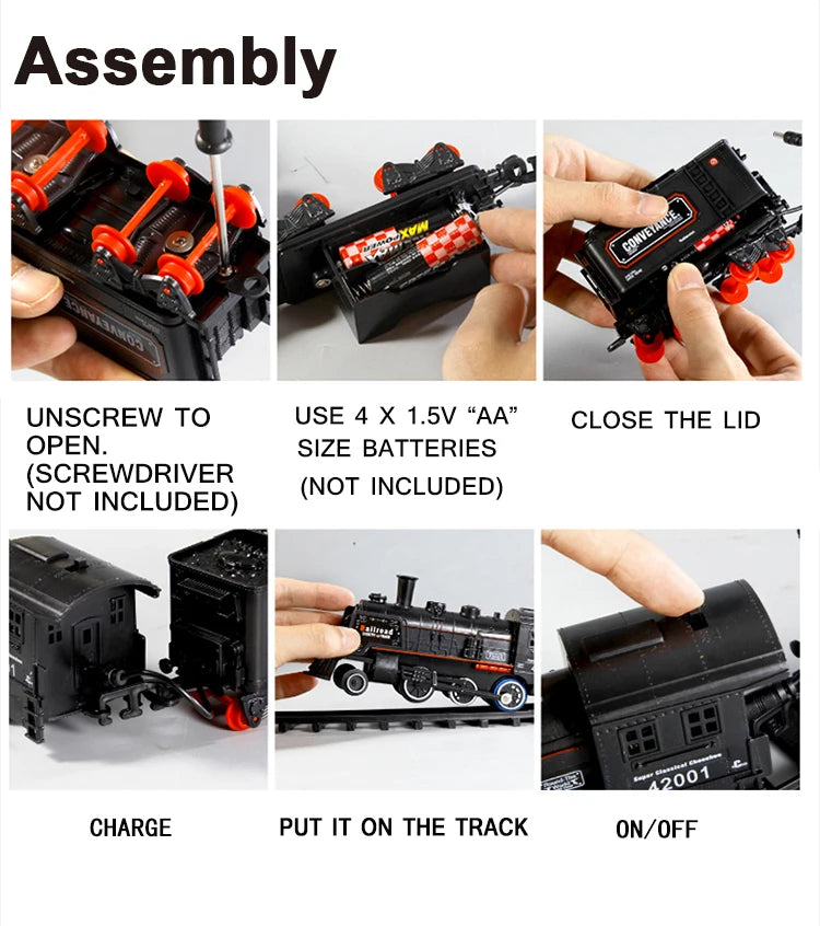 Electric Steam Train with Smoke & Sound