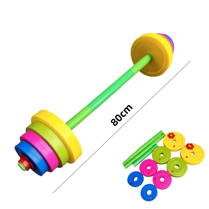 Detachable Kids Dumbbell and Barbell Toy Set