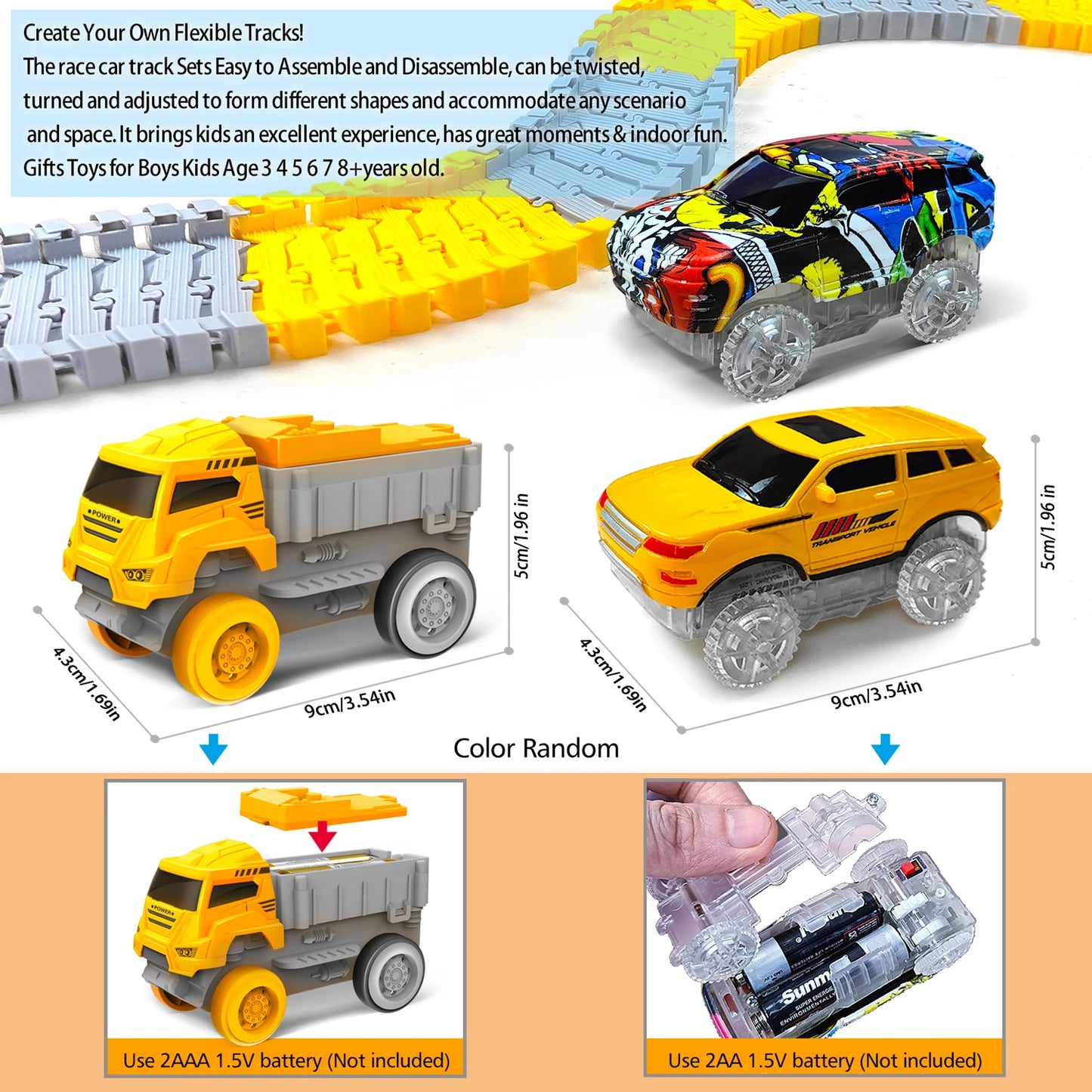 Electric Flex Track Construction Set