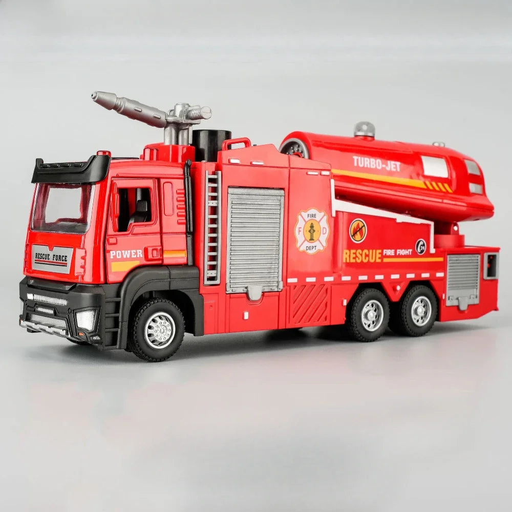 Realistic Fire Truck Toy with Spray Action