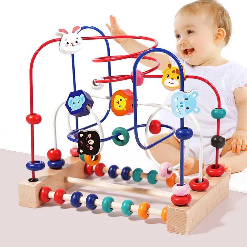Wooden Bead Maze Educational Toy