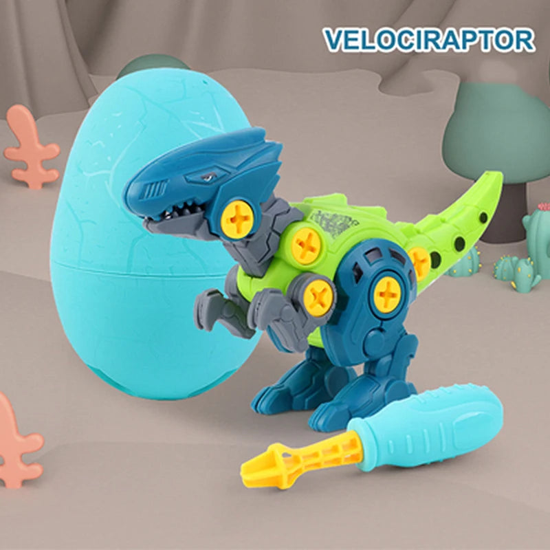DIY Dinosaur Assembly Toy with Egg