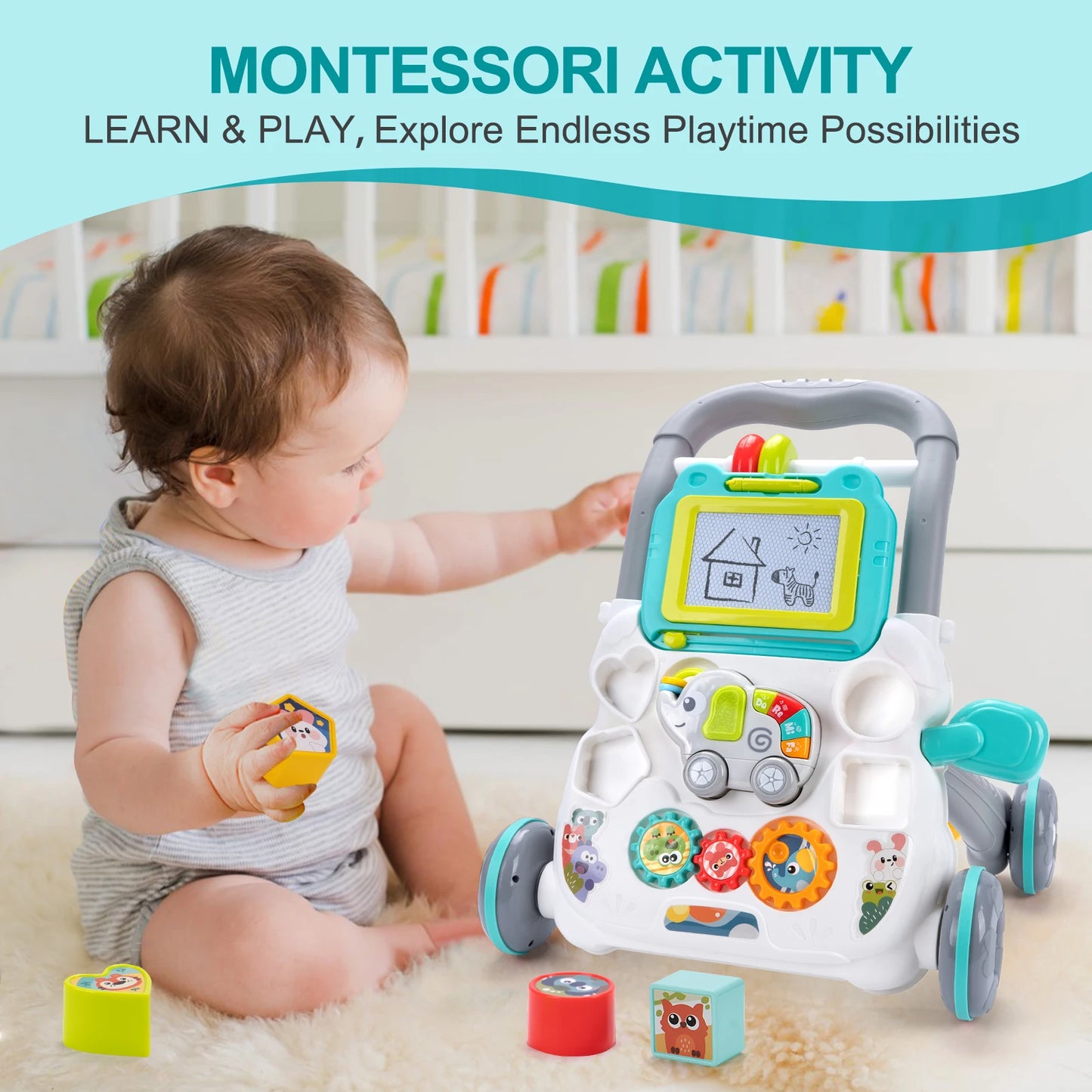 Baby Walker Toy – Musical Learning & Activity Board COOLPLAY