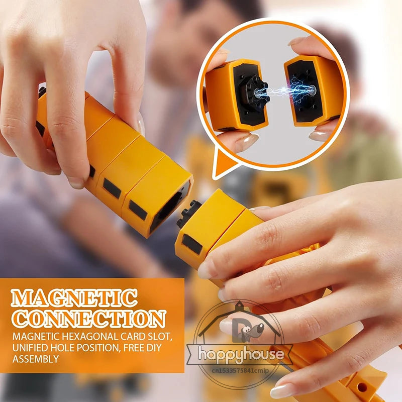 Construction Truck & Robot Transforming Toy Set