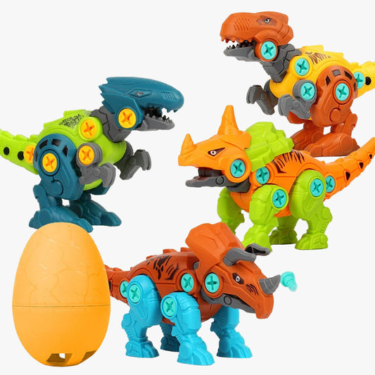 DIY Dinosaur Assembly Toy with Egg