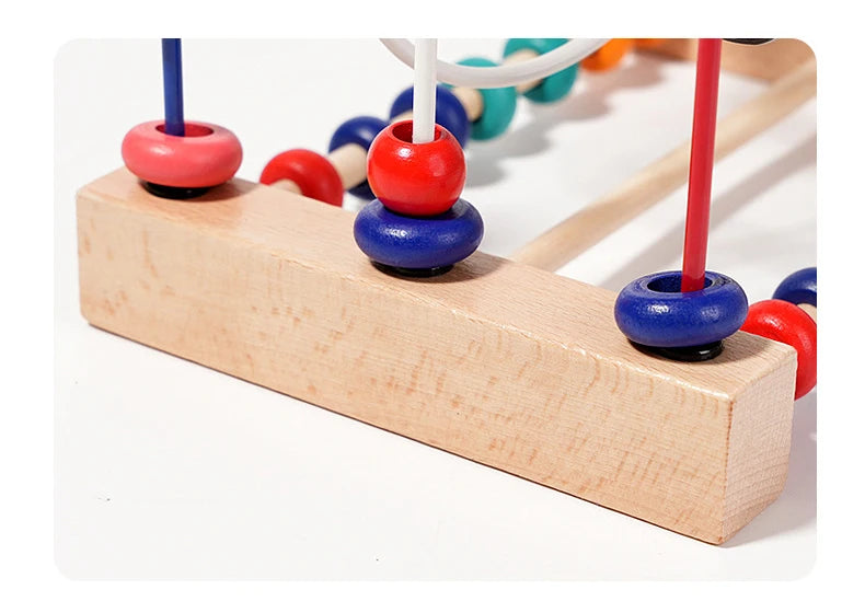 Wooden Bead Maze Educational Toy
