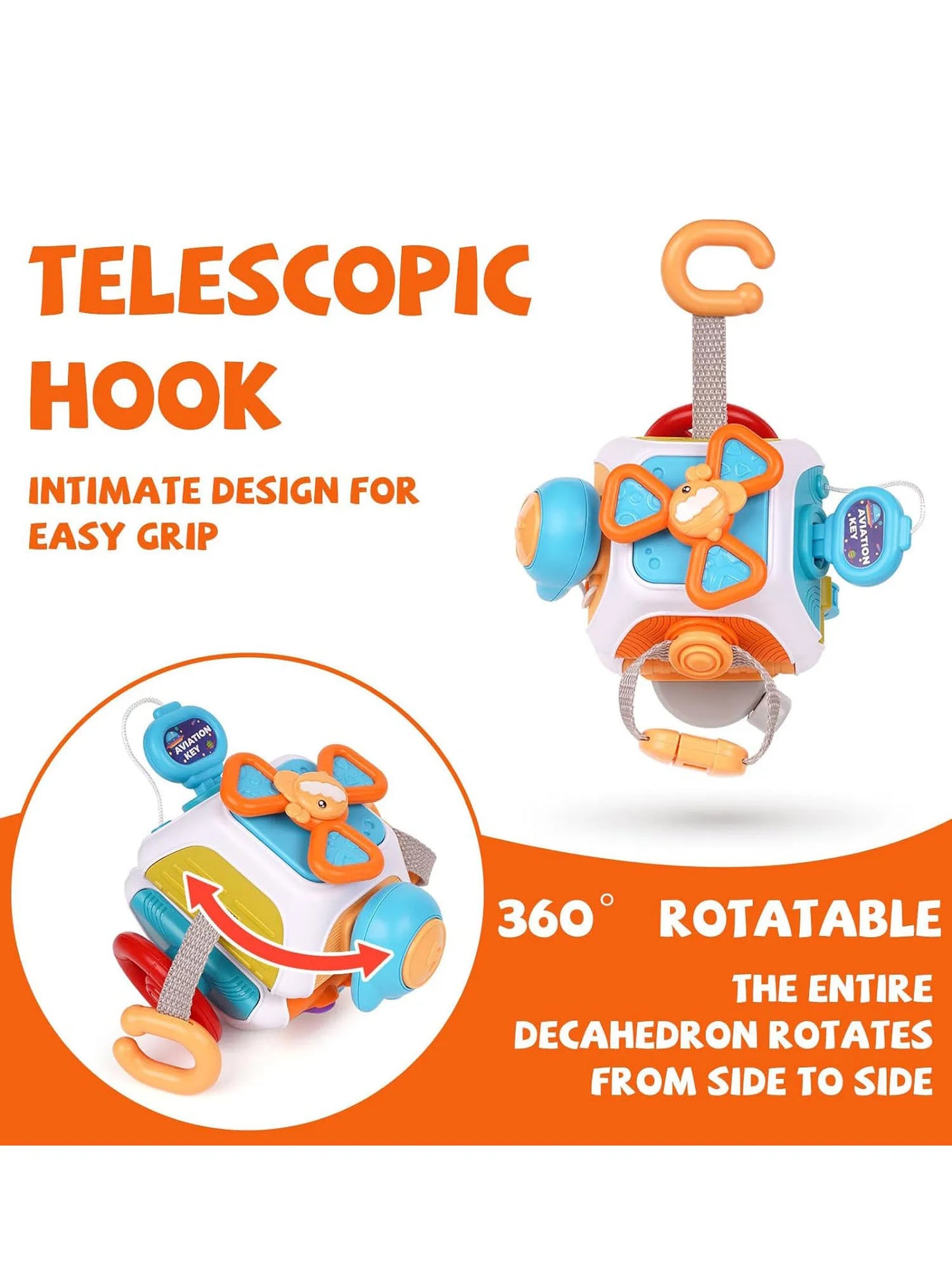 Fidget Busy Board Toy 10-in-1 Montessori – BizyKoady